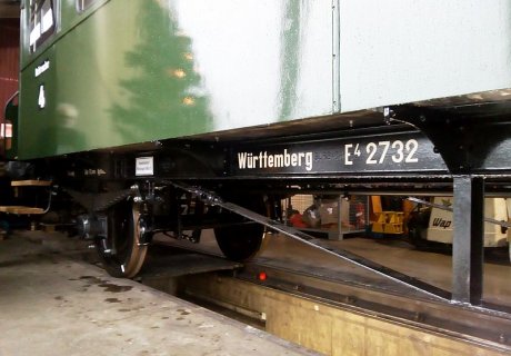 SAB Württemberger Wagen Nr. 2732 in Hauptuntersuchung