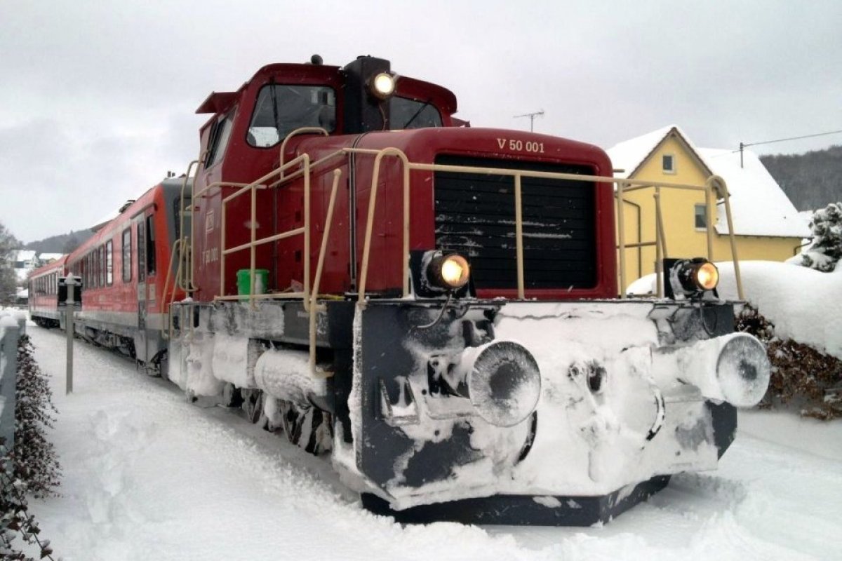 Diesellokomotive V50 001 SAB Schwäbische AlbBahn www