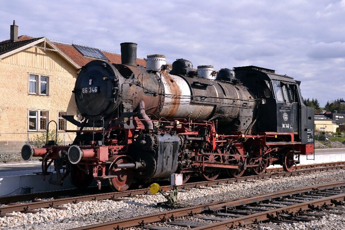 Dampflokomotive 86 346 SAB Schwäbische AlbBahn www